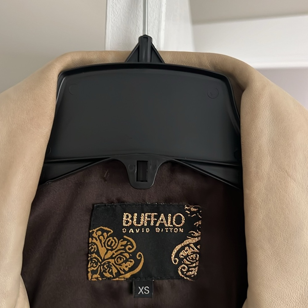 Buffalo Creme Leather Jacket - image 3